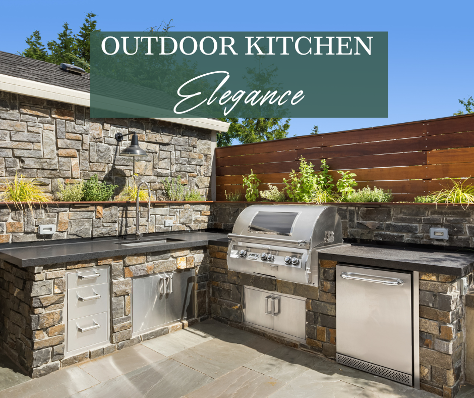 outdoor kitchen picture with outdoor plumbing and sink.