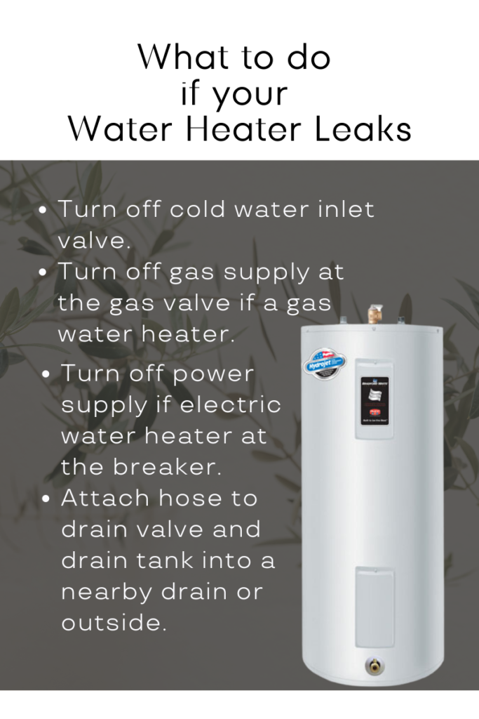 What Steps To Take If You See A Water Heater Leak?