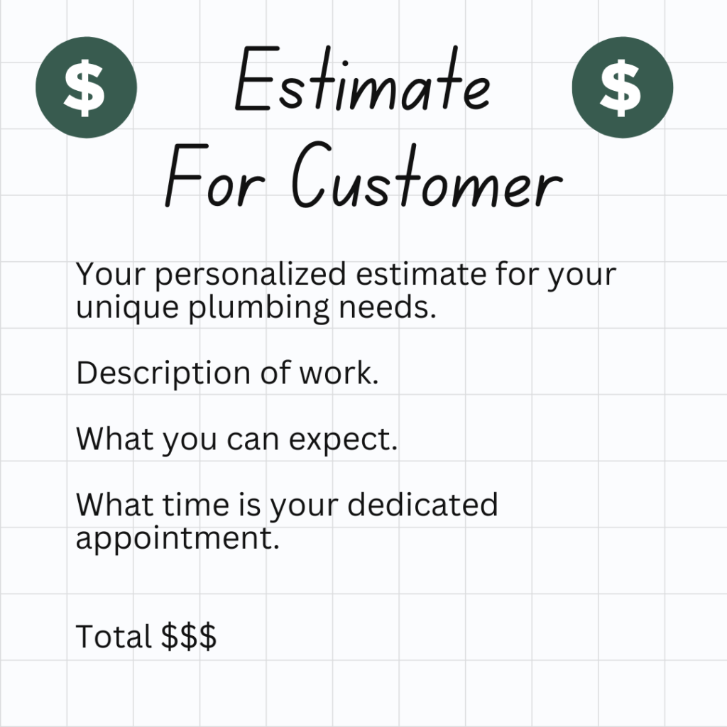 Flat Rate Pricing example invoice
