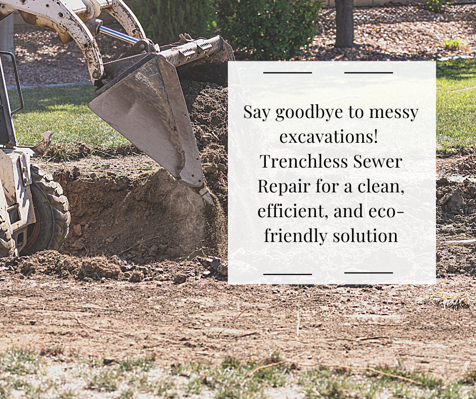 Sand Springs Trenchless Sewer Repair Solution - No mess like picture.