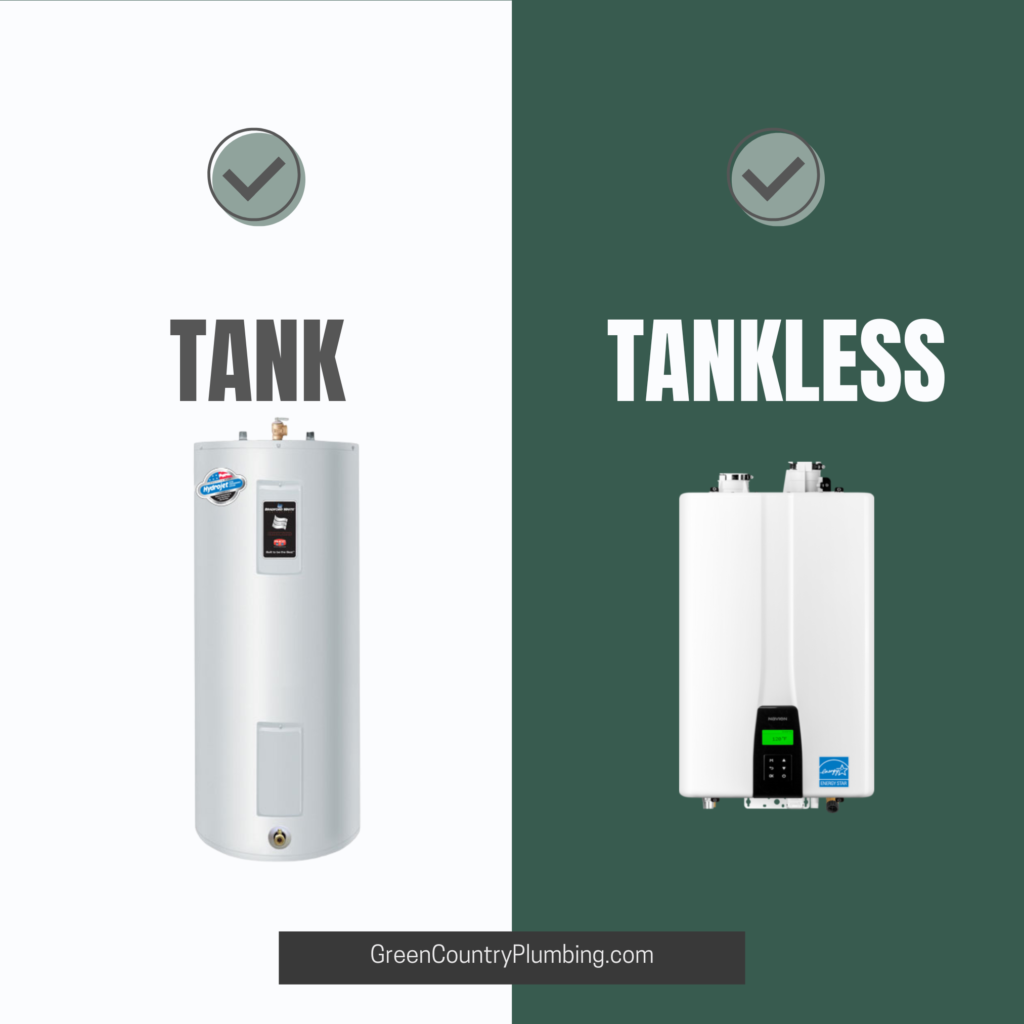 Tank or Tankless Hot Water Tank Tulsa