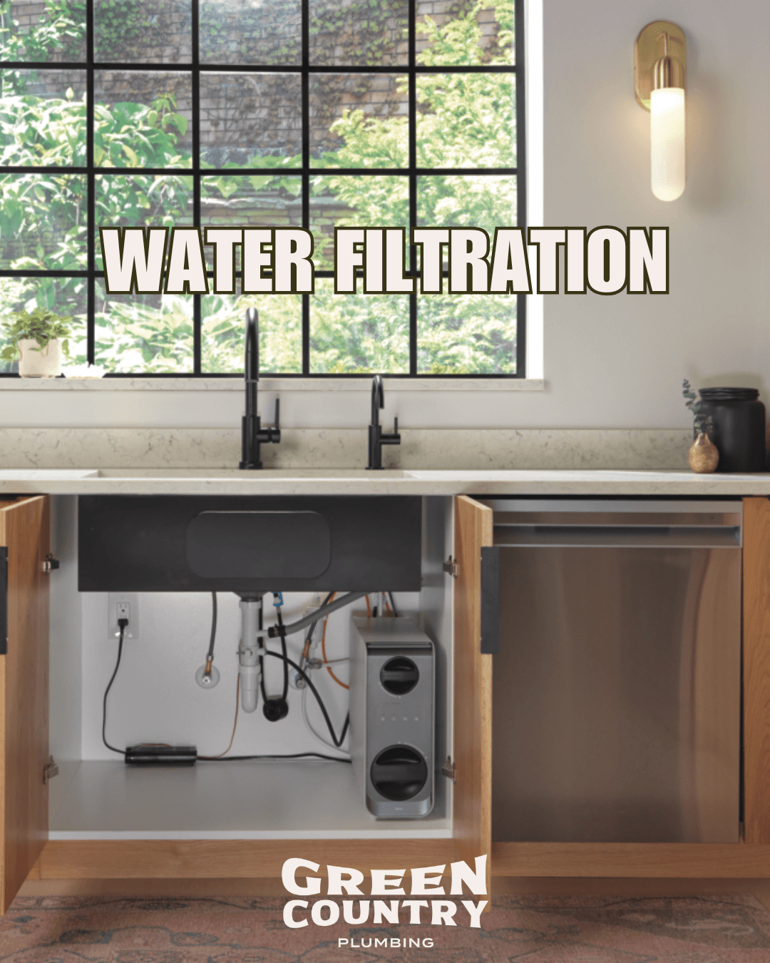 water filtration under sink with tankless option