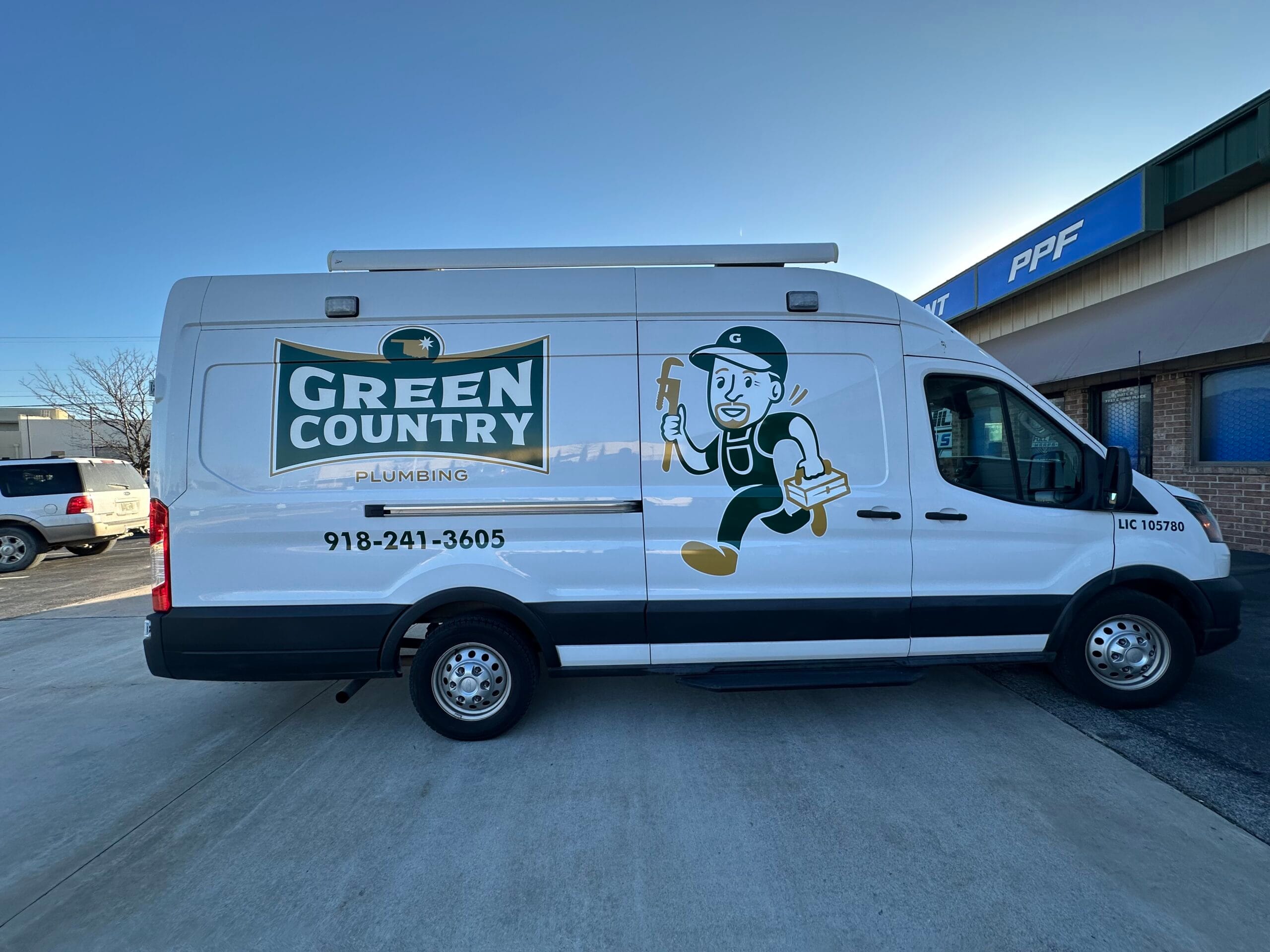 get tulsa plumbing service now from our vans with the best tools, material, and of course, plumbers.