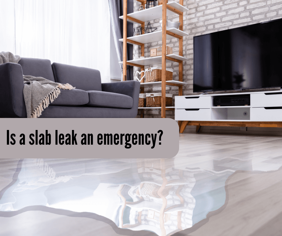 slab leak emergency repair plumber