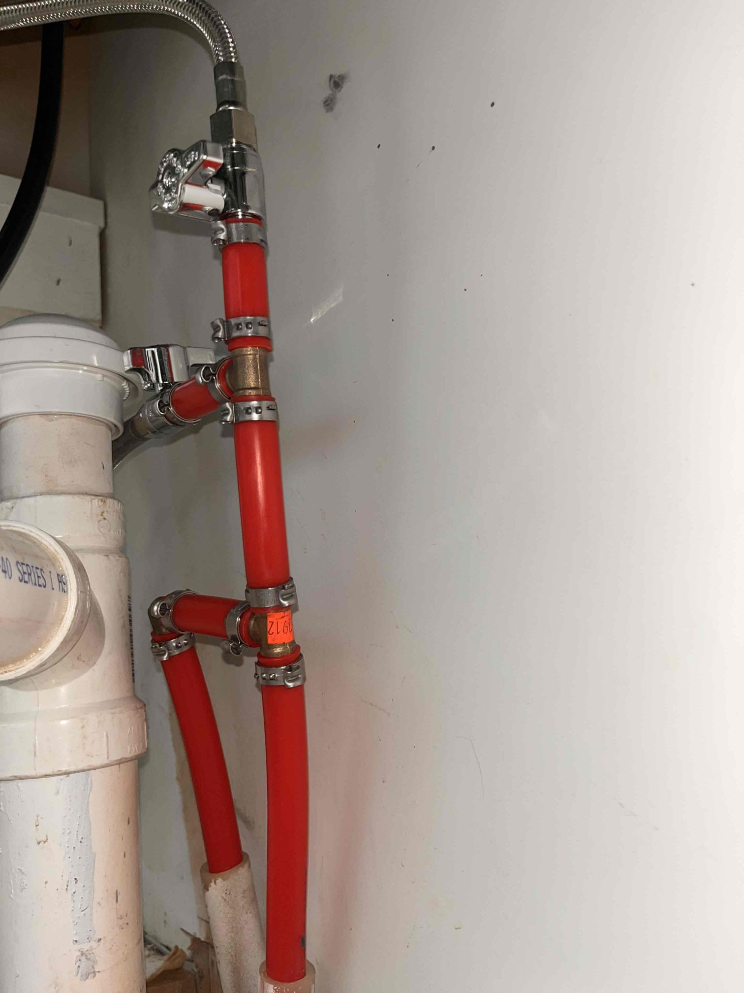 plumbing performed in this example of a repipe by Tulsa Plumber Green Country Plumbing