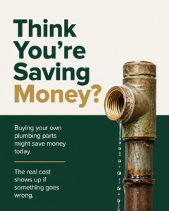Green country plumbing explains How to save money on plumbing parts